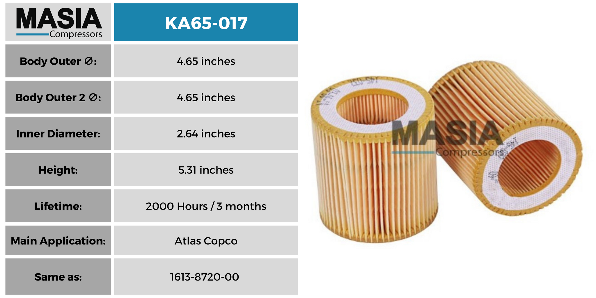 Filtro De Aire Boge Kompressoren 569006101