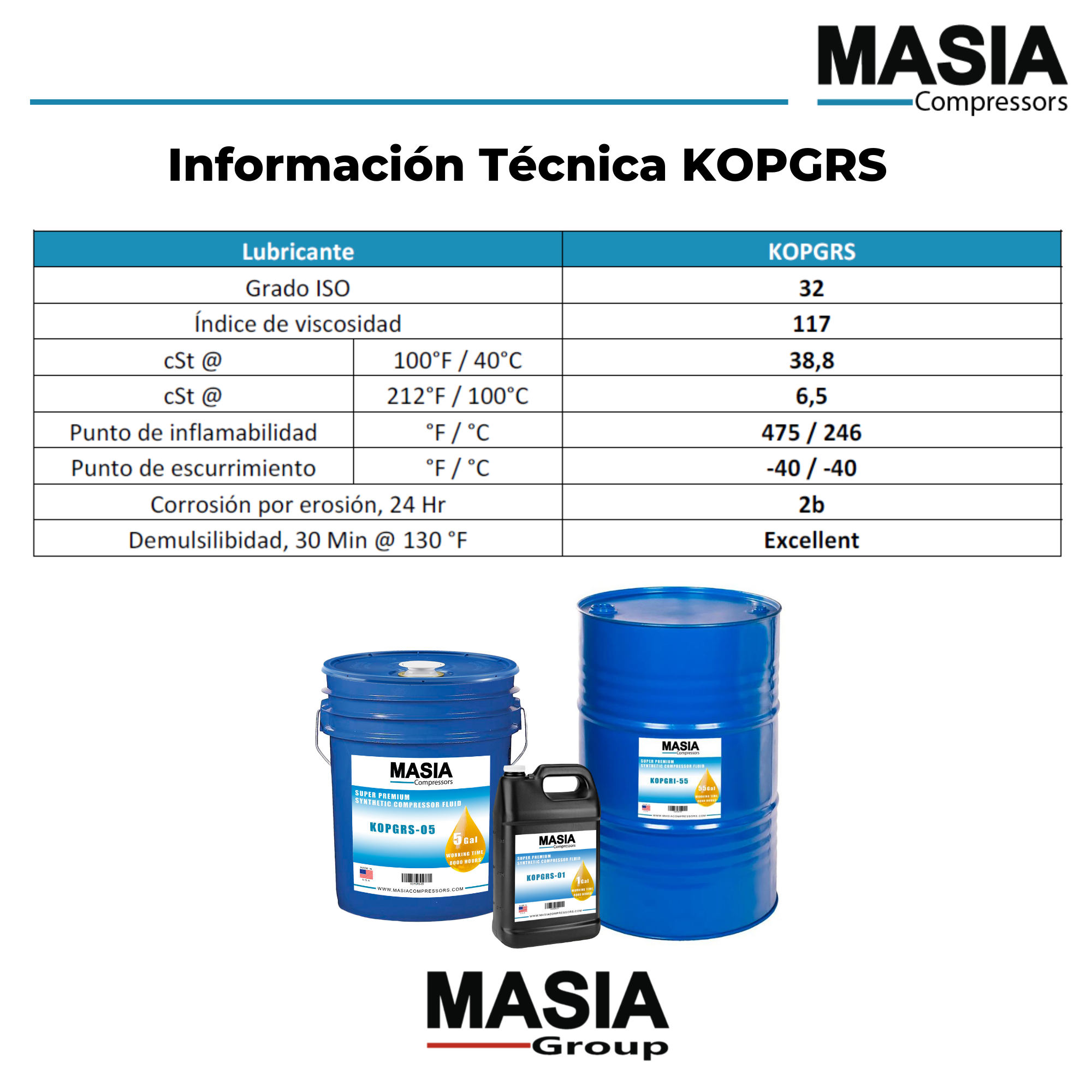 Aceite Atlas Copco Ga 8k 05 Base Pao Cubeta 5 Galones