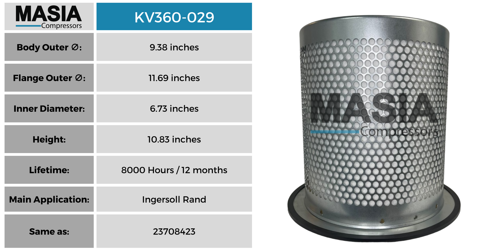 Filtro Separador Keltec Technolab KV360-029