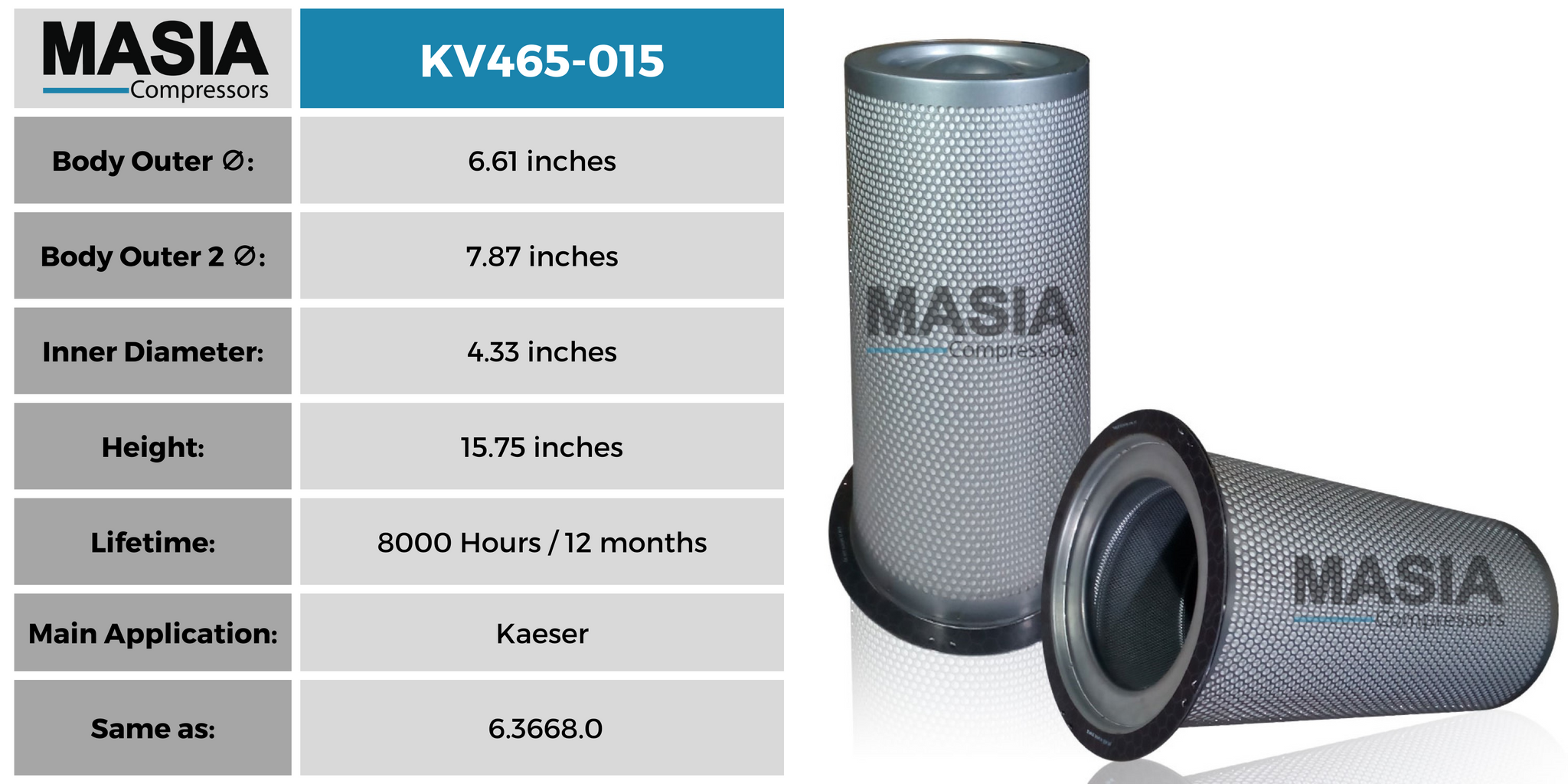 Filtro Separador Keltec Technolab KV465-015