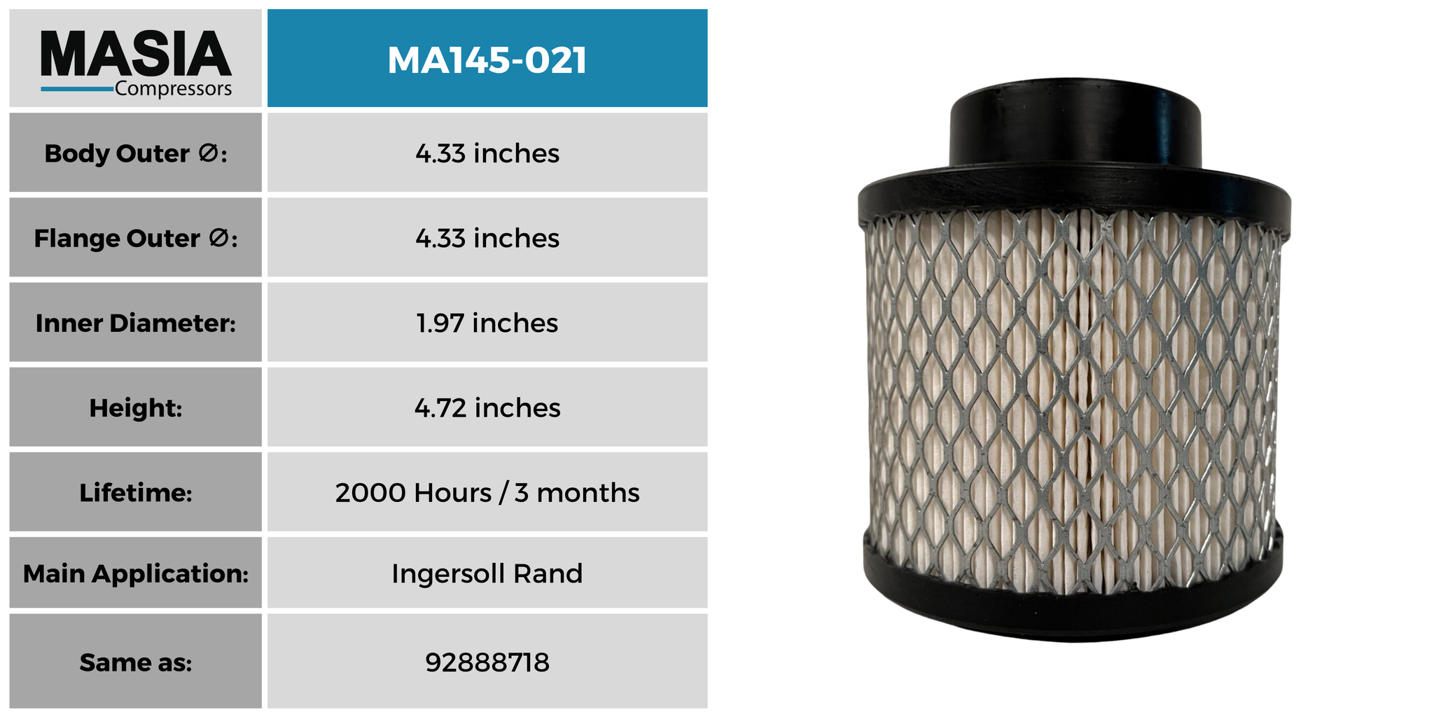 Filtro de aire Mann Filter 45 031 54 144