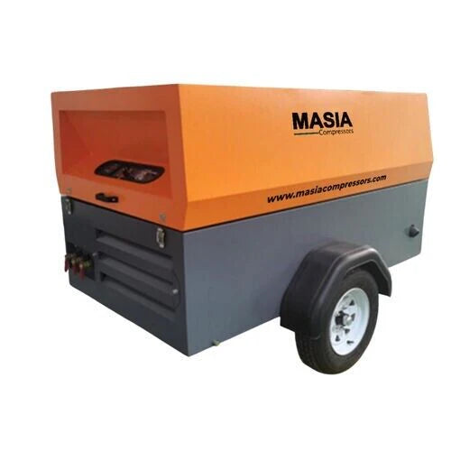 Compresor de Aire Portátil a Diesel Masia | 50 HP, 180 CFM.