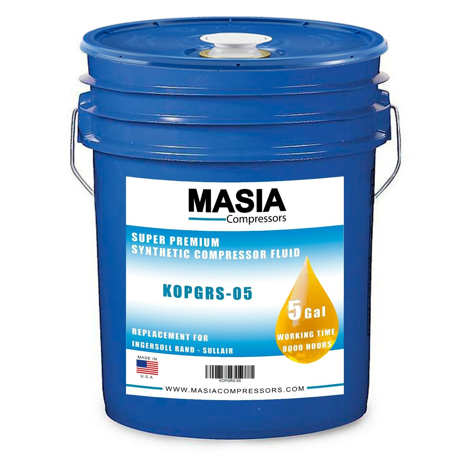 Aceite Atlas Copco Ga 8k 05 Base Pao Cubeta 5 Galones