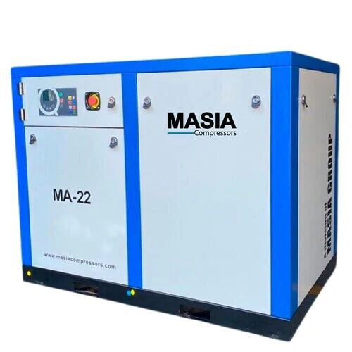 Compresor de Aire Industrial Masia de Tornillo 30 HP | 220V, Trifásico, 128 CFM, 145 PSI, 10 Bar