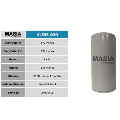 Filtro De Aceite Keltec Technolab Kl395-020