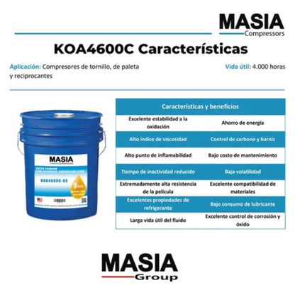 Lubricante Atlas Copco GA-4K 330-gal