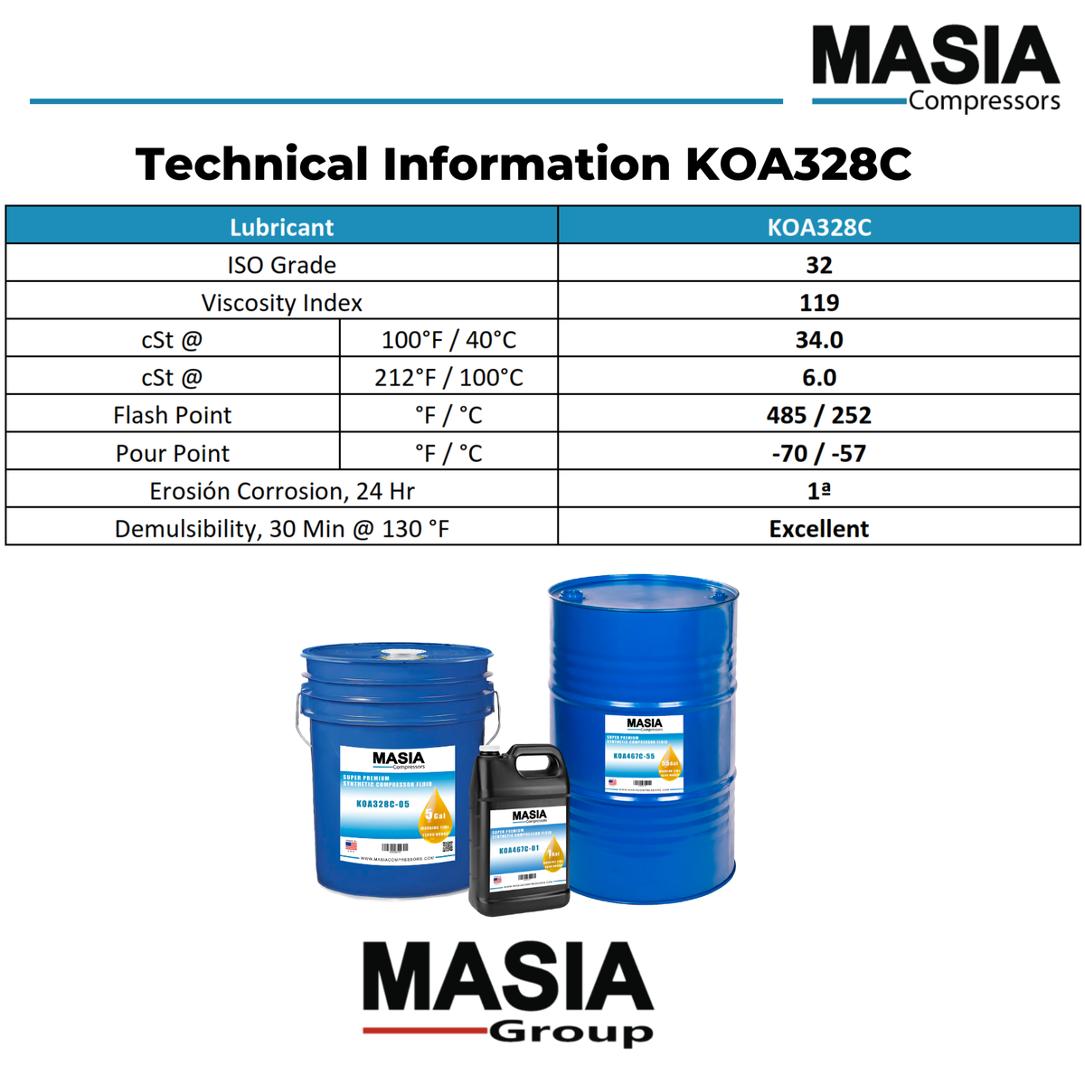 00051-001 Lubricante Compatible con Sullivan Palatek - 55 gal