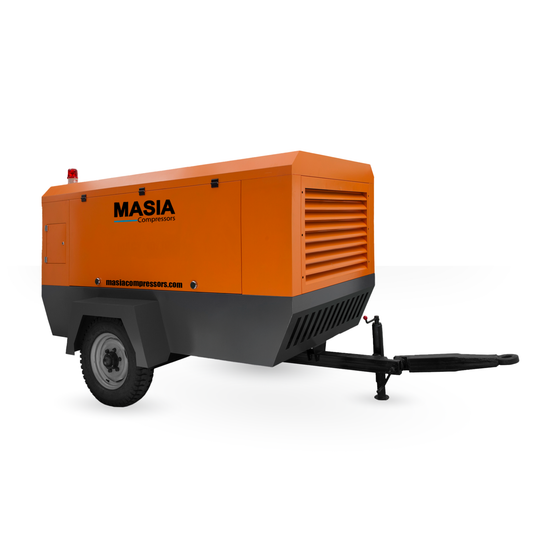 Compresor de Aire Portátil Diesel Masia | 50 HP, 180 CFM.