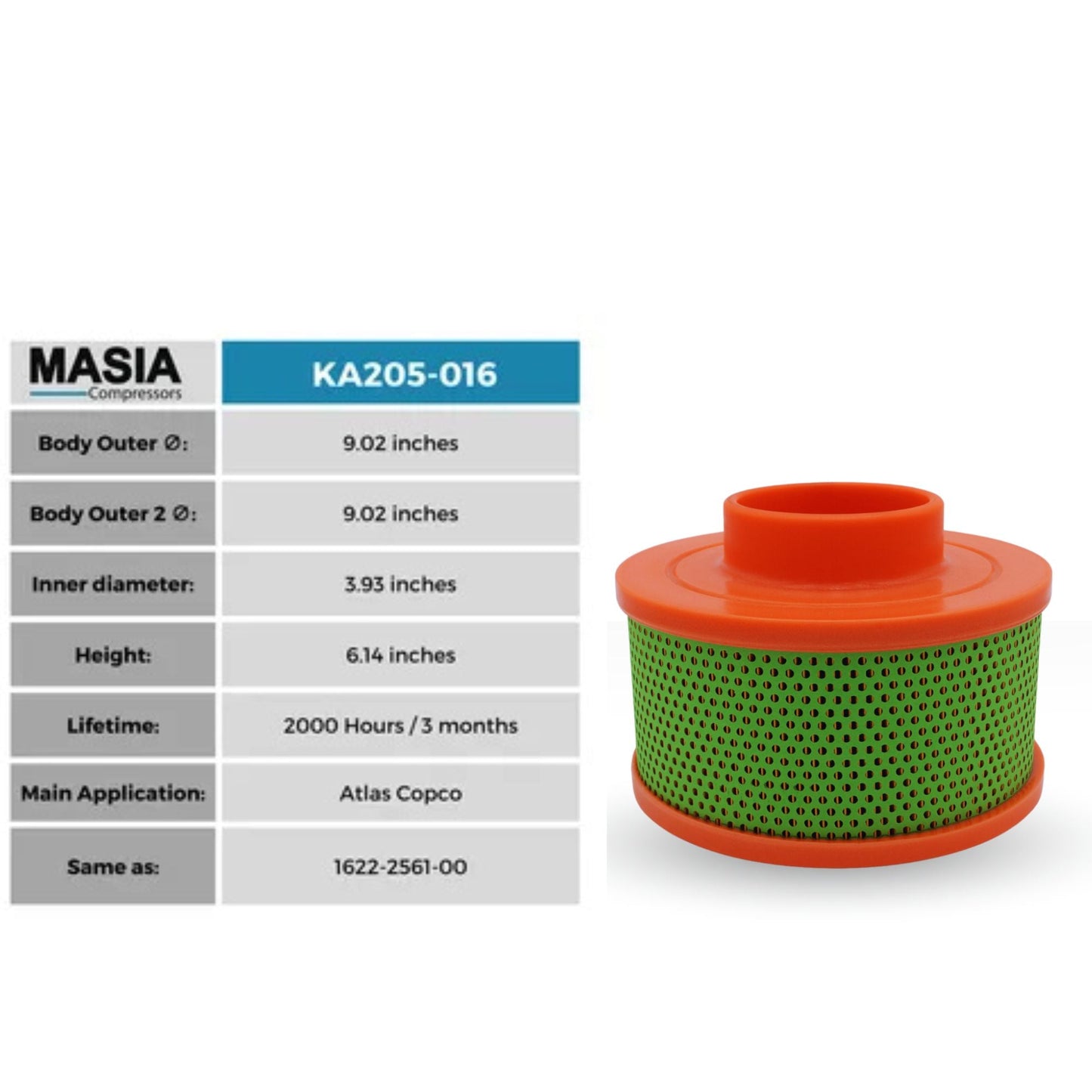 Filtro de aire Hertz Kompression 1311 1215 01