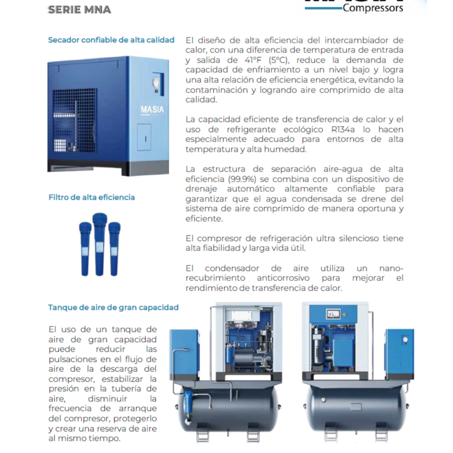 Compresor De Aire De Tornillo VSD de 10 HP