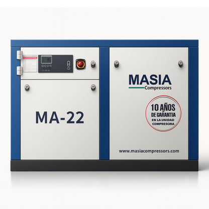 Compresor de Aire Industrial De Tornillo 30 HP | 220V,Trifásico,128 CFM,145 PSI
