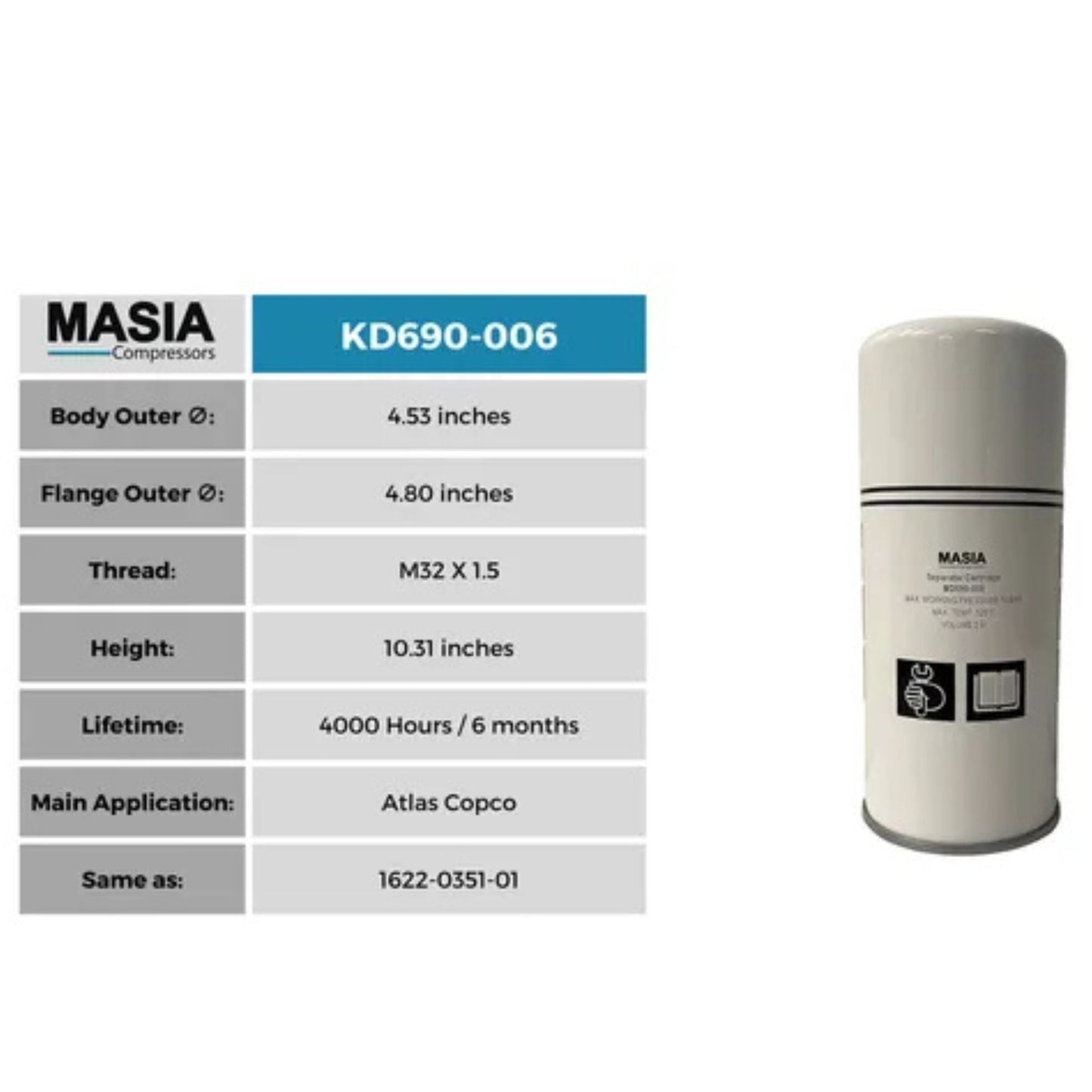 Filtro Separador Abac American 2236109643