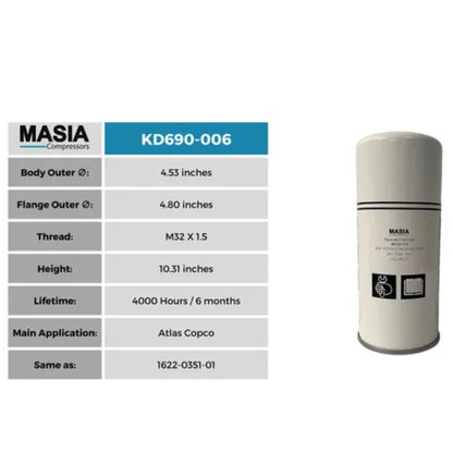 Filtro Separador Keltec Technolab Kd690-006