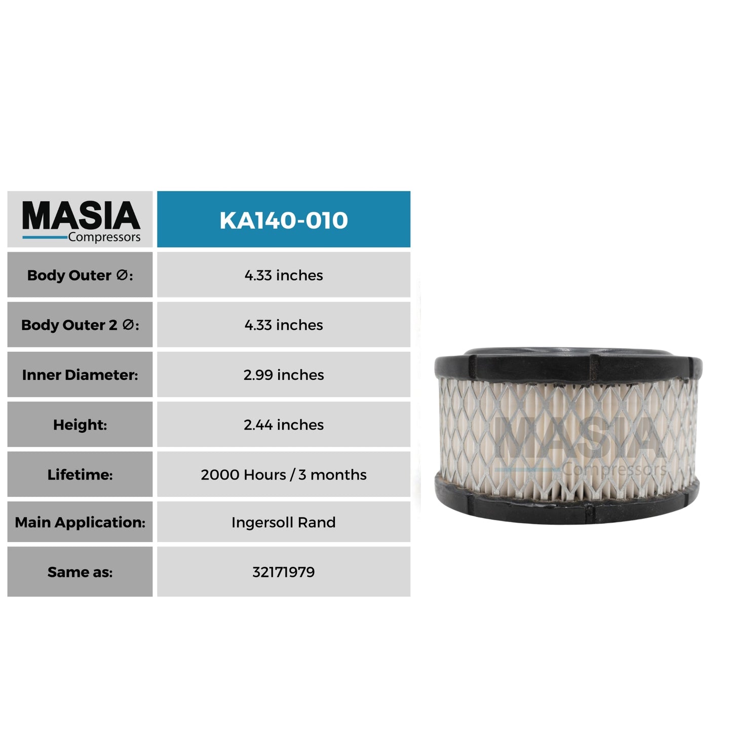 Filtro De Aire Sanborn 019-0023