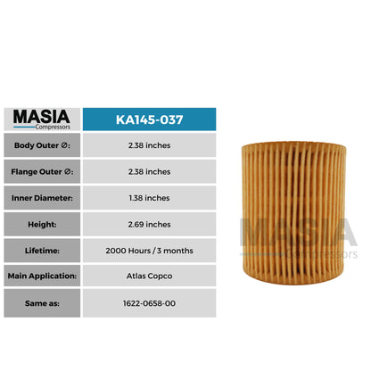 KA145-037 Filtro de Aire Keltec Technolab
