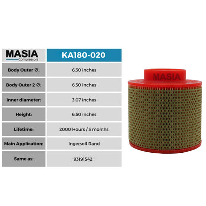 Filtro De Aire Ingersoll Rand 88281829