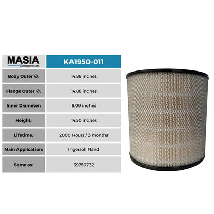 Filtro De Aire Ingersoll Rand 39903265