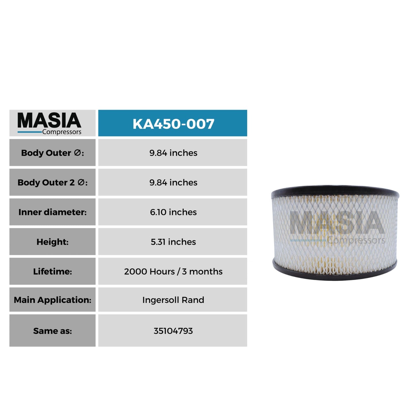 Filtro De Aire Performance Filtration 1300