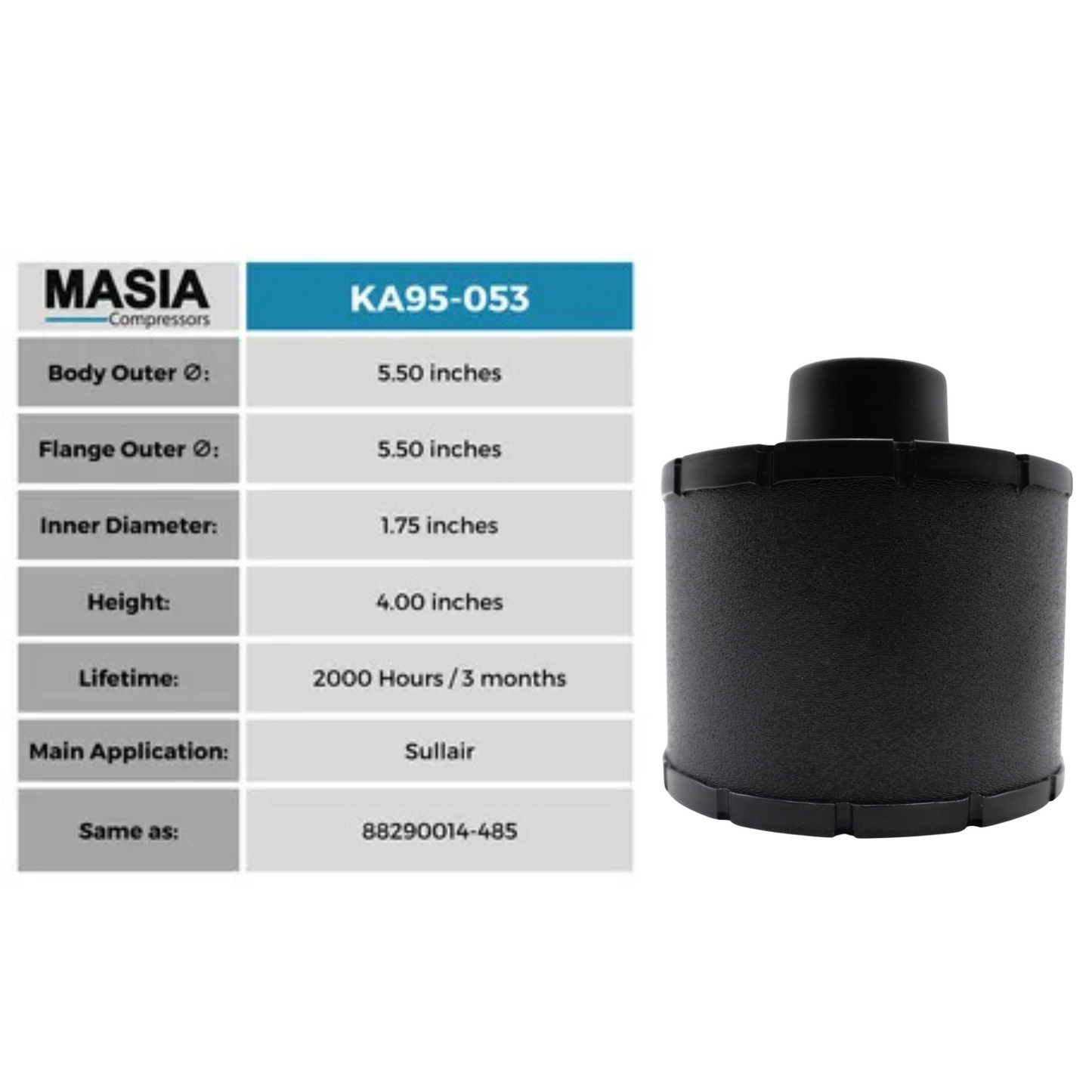 Filtro De Aire Keltec technolab KA95-053