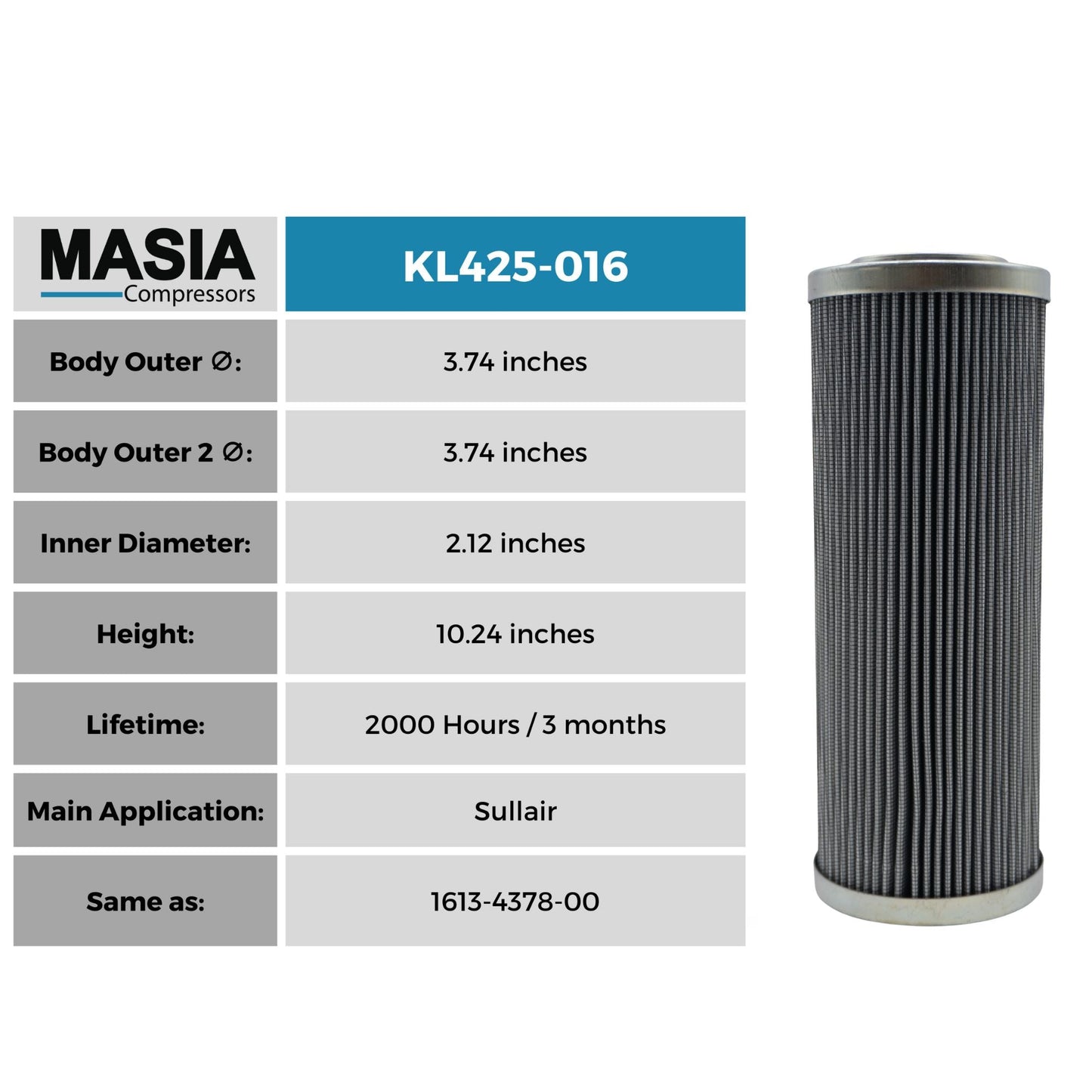 Filtro De Aceite Keltec Technolab KL425-016