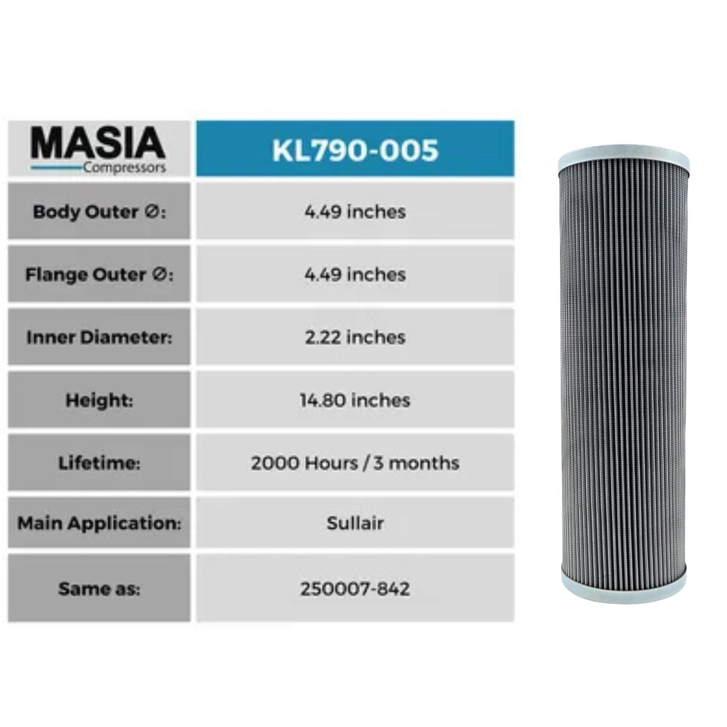 Filtro De Aceite Keltec Technolab KL790-005