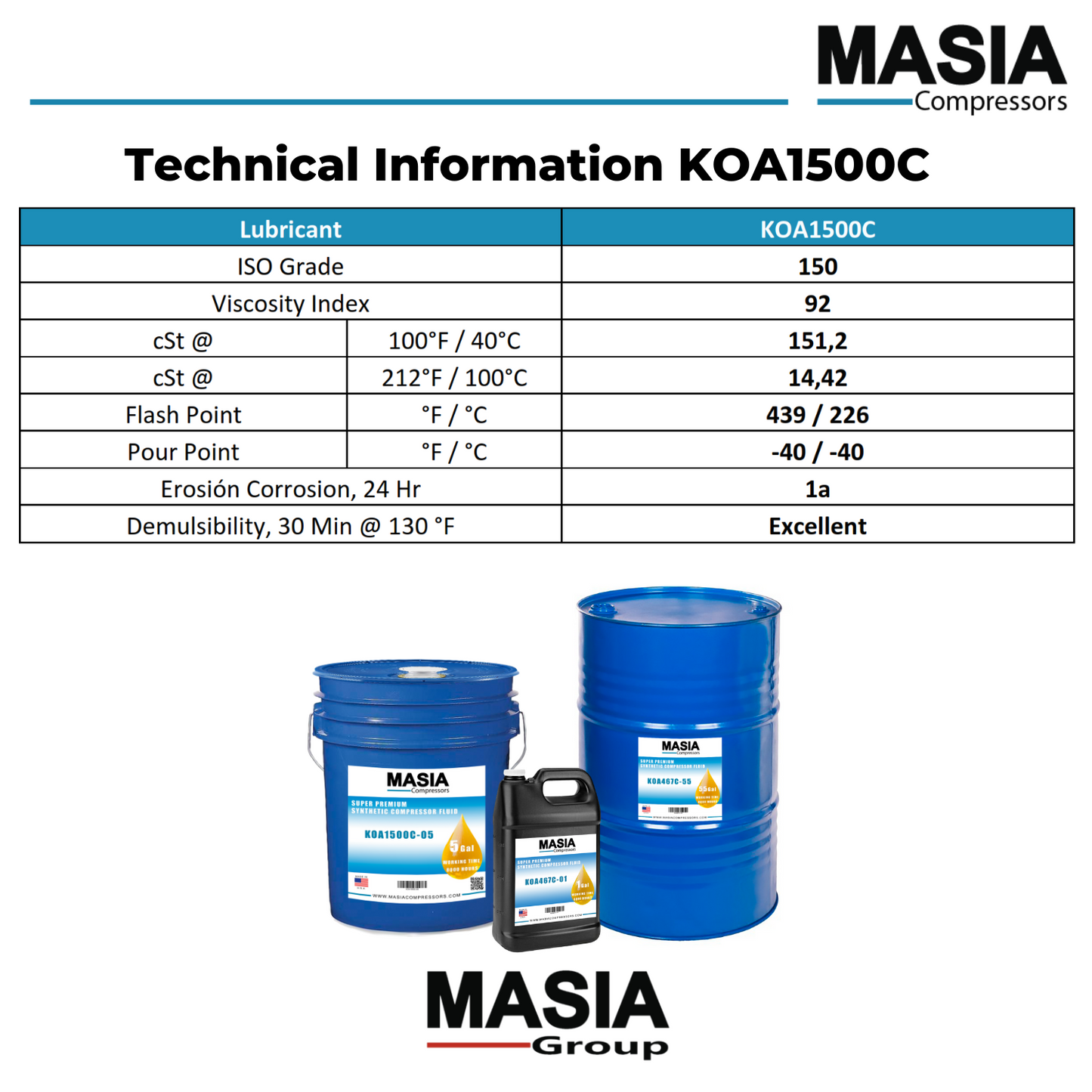 39163266 Lubricante para Compresor Compatible con Ingersoll Rand-5 gal