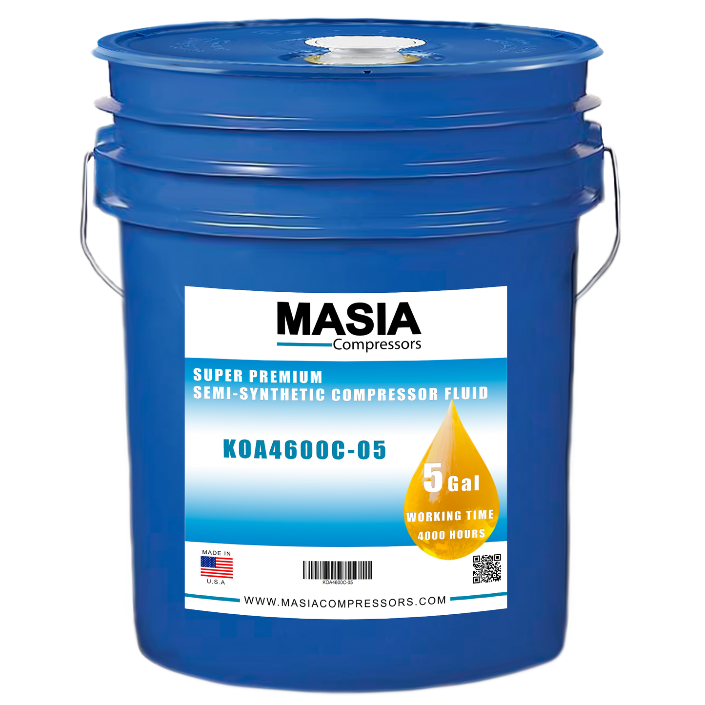 1615-5959-00 Lubricante para Compresor Compatible con Atlas Copco-5 gal