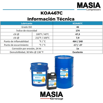 Lubricante Kaishan Compressors KTL 8000 KTL-8000-5 1-gal