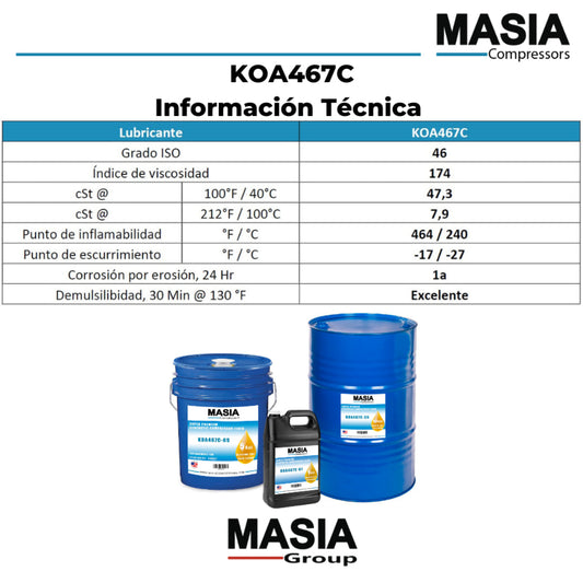 Lubricante Sintético Para Compresores 8000 Horas - 1 Galón