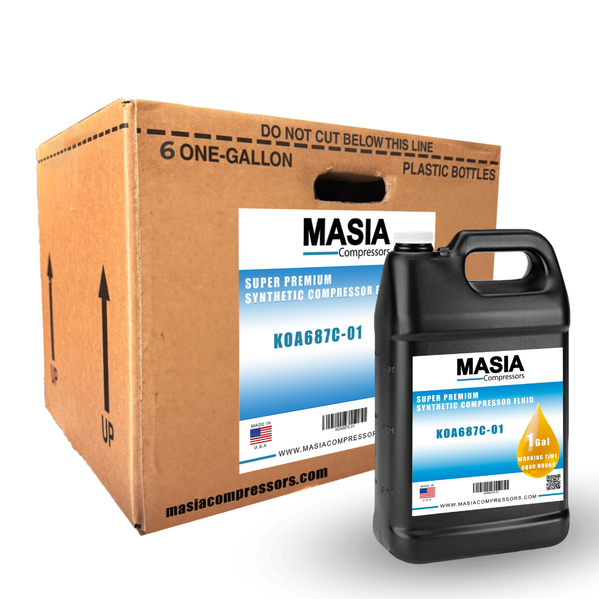 2908-8503-00 Lubricante para Compresor Compatible con Atlas Copco-6 gal