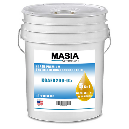 RS Food Grade Lubricante para Compresor Compatible con Atlas Copco-5 gal