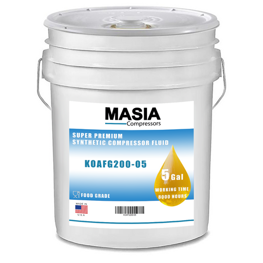 RX Food Grade Lubricante para Compresor Compatible con Atlas Copco-5 gal