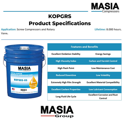 Aceite Atlas Copco Ga 8k 05 Base Pao Cubeta 5 Galones