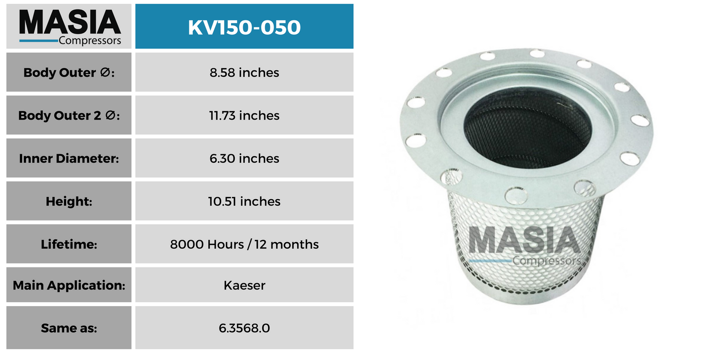 KV150-050 Filtro Separador Keltec Technolab