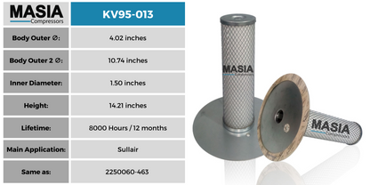 Filtro Separador Sullair 0250042-862