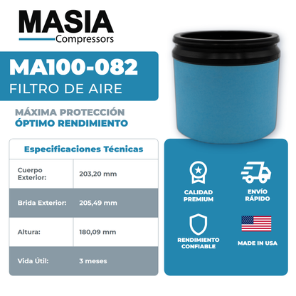 537702330710 Filtro de Aire Compatible con Kaishan Compressor