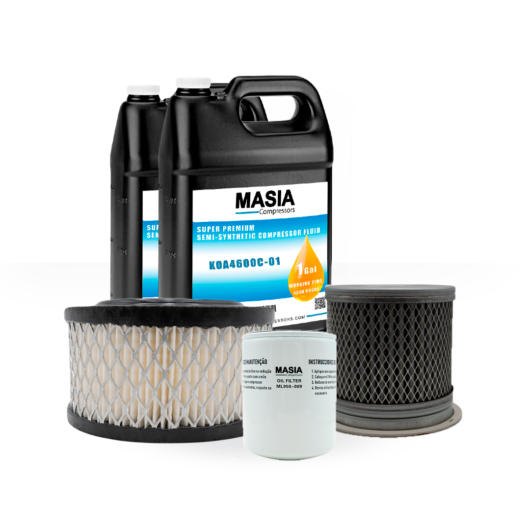 10B-25HP Kit de Servicio 4000 Horas (42445, 250025-525, 02250034-112, 2250030-757)