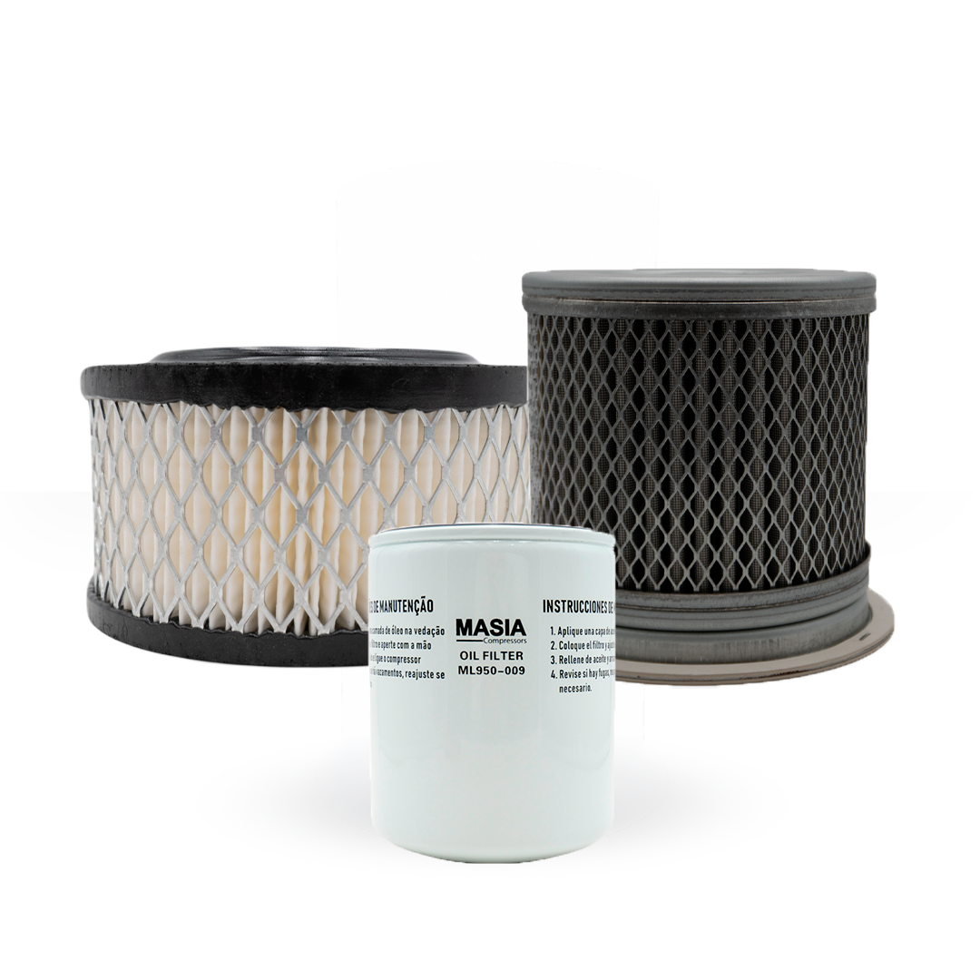 10B-40HP Kit de Filtros 8000 Horas (042445, 250025-525, 250034-111)