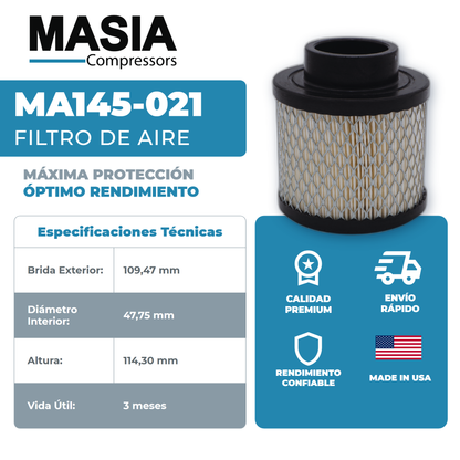 45 031 54 154 Filtro de Aire Compatible con Mann Filter