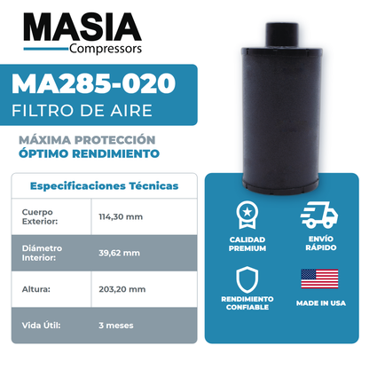 KA285-020 Filtro de Aire Keltec Technolab