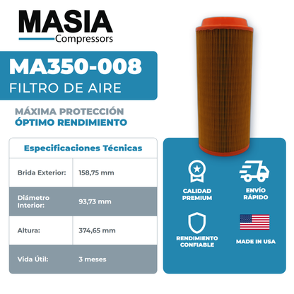 162085S Filtro de Aire Compatible con Rotair