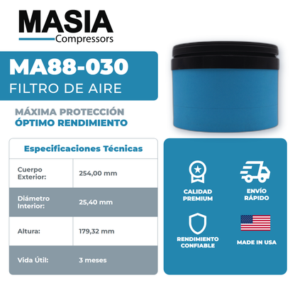 KA88-030 Filtro de Aire Keltec Technolab