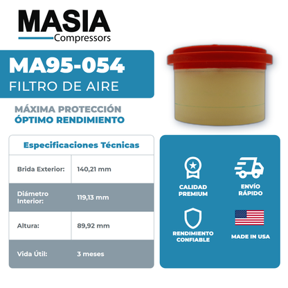 KA95-054 Filtro de Aire Keltec Technolab
