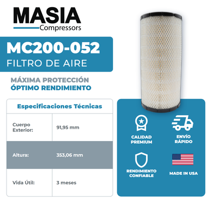 9056941 Filtro de Aire Compatible con Abac American