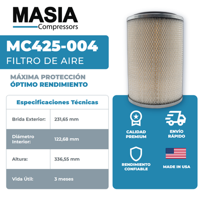 KC425-004 Filtro de Aire Keltec Technolab