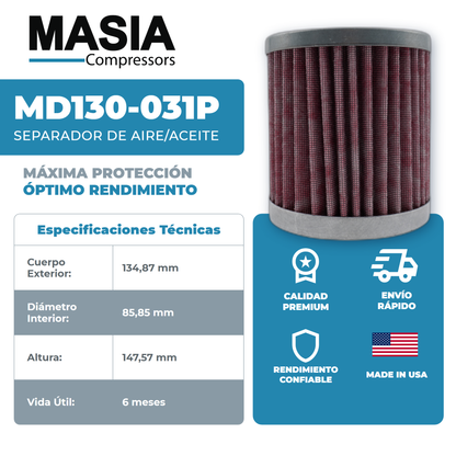 KD130-031P Filtro Separador Keltec Technolab