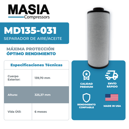 KD135-031 Filtro Separador Keltec Technolab