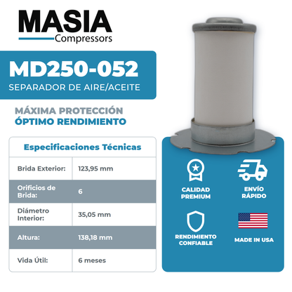1613-9014-00 Filtro Separador Compatible con Atlas Copco