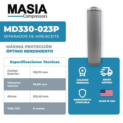 KD330-023P Filtro Separador Keltec Technolab