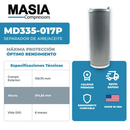 144606-01 Filtro Separador Compatible con Quincy